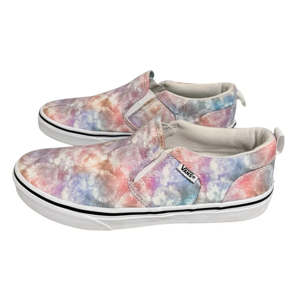 Vans Pastel Tie-Dye Slip-On Sneakers:  in fair to good‎ condition - Size 6 - S7
